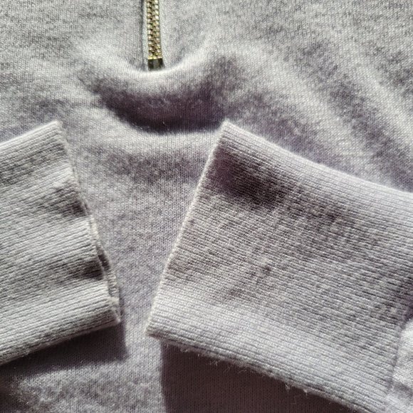 Ann Taylor Woman's Blue Knit Long Sleeve Top Round Neck Zipper back X Small - Picture 8 of 11